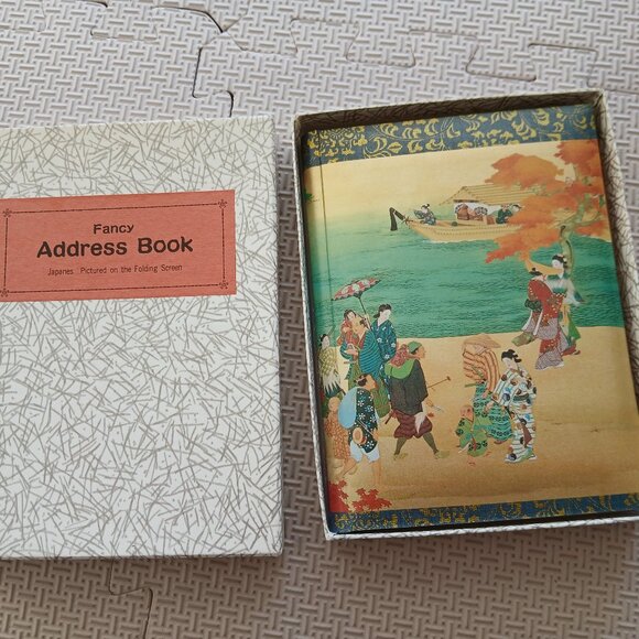 Vintage NEW Fancy Address Book, Metallic Gold Cover. With Box - Picture 1 of 4
